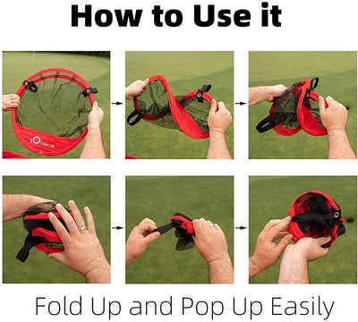 Pop Up Detachable Golf Net Indoor Outdoor Pitching Hitting Chipping Cage Practice Tool Training Tent Aids Garden Drop Shipping