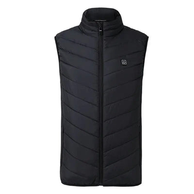 Men USB Infrared 17 Heating Areas Vest Jacket Men Winter Electric Heated Vest For Golf, Sports, Hiking (runs small, sizes up to 5XL)