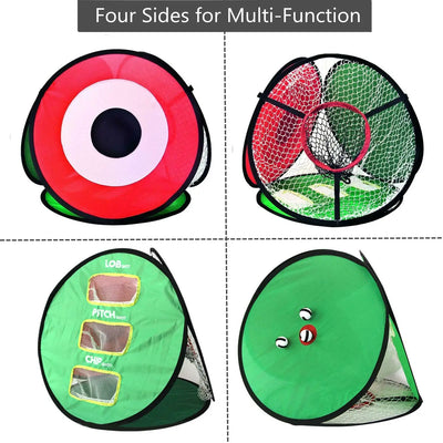 Pop Up Detachable Golf Net Indoor Outdoor Pitching Hitting Chipping Cage Practice Tool Training Tent Aids Garden Drop Shipping