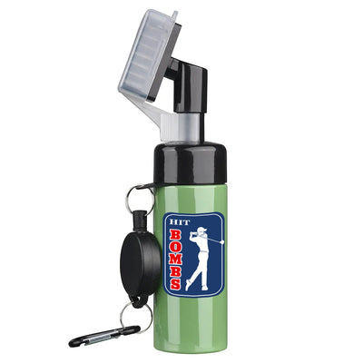 Golf club head cleaning groove brush with retractable buckle for easy carrying Clean golf club brush with leakproof liquid stora