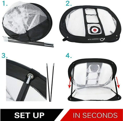 Pop Up Detachable Golf Net Indoor Outdoor Pitching Hitting Chipping Cage Practice Tool Training Tent Aids Garden Drop Shipping