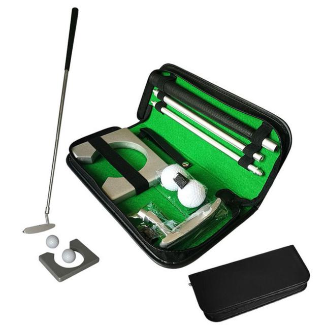 Golf Putter Set Portable Mini Golf Equipment Practice Kit with Detachable Putter Ball for Indoor/Outdoor Golf Trainer Kit