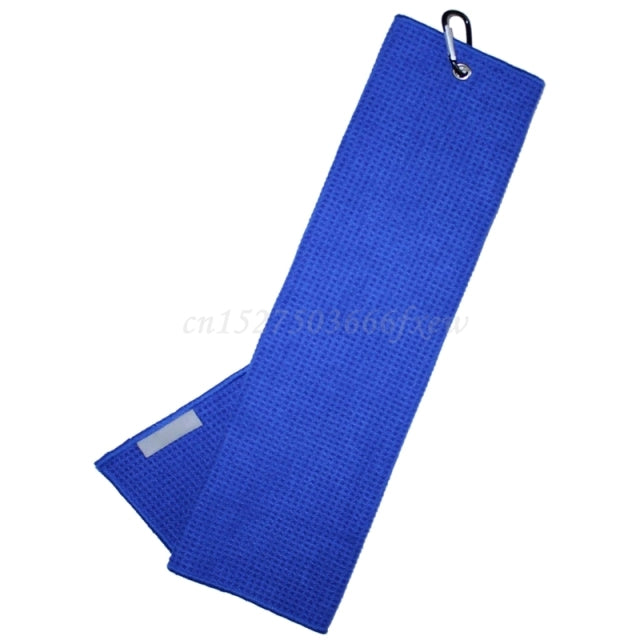 Golf Towel 12&quot;×20&quot; Folded Microfiber Waffle with Carabiner Clip for Golf Sports Running Yoga