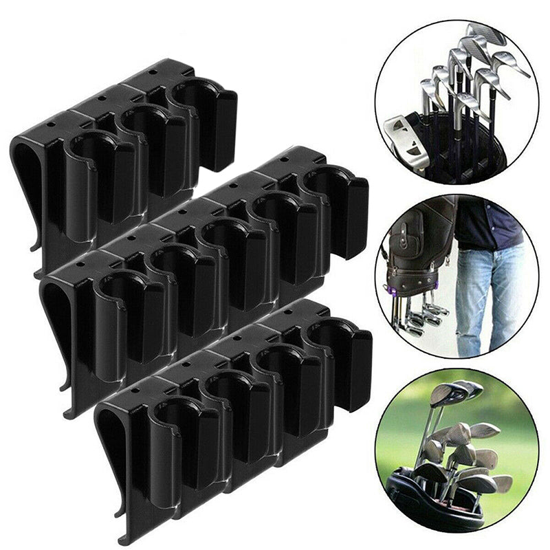 Premium 12pcs Sports Golf Bag Clip On Putter Clamp Holder Putting Organizer Club Golf Club Grips Golf Equipment