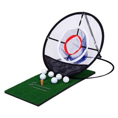 Portable Adult Children Golf Training Hitting Net Indoor Outdoor Chipping Pitching Pop Up Cages Easy Practice Aids Mats