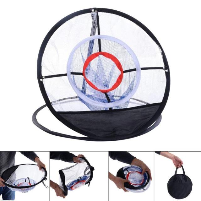 Portable Adult Children Golf Training Hitting Net Indoor Outdoor Chipping Pitching Pop Up Cages Easy Practice Aids Mats