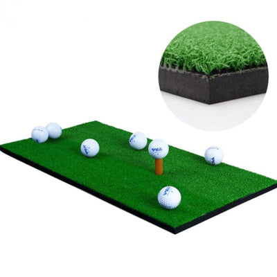 New Golf Hitting Mat 3 Grasses With Rubber Tee Hole Golf Training Aids Indoor Outdoor Tri-Turf Golf Hitting Grass Golf Mats