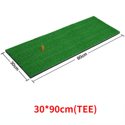 New Golf Hitting Mat 3 Grasses With Rubber Tee Hole Golf Training Aids Indoor Outdoor Tri-Turf Golf Hitting Grass Golf Mats