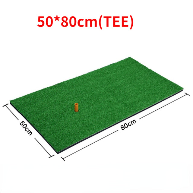 New Golf Hitting Mat 3 Grasses With Rubber Tee Hole Golf Training Aids Indoor Outdoor Tri-Turf Golf Hitting Grass Golf Mats