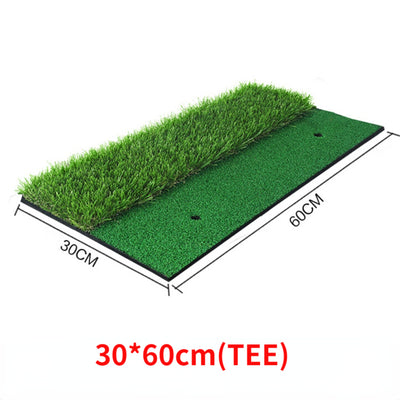 New Golf Hitting Mat 3 Grasses With Rubber Tee Hole Golf Training Aids Indoor Outdoor Tri-Turf Golf Hitting Grass Golf Mats